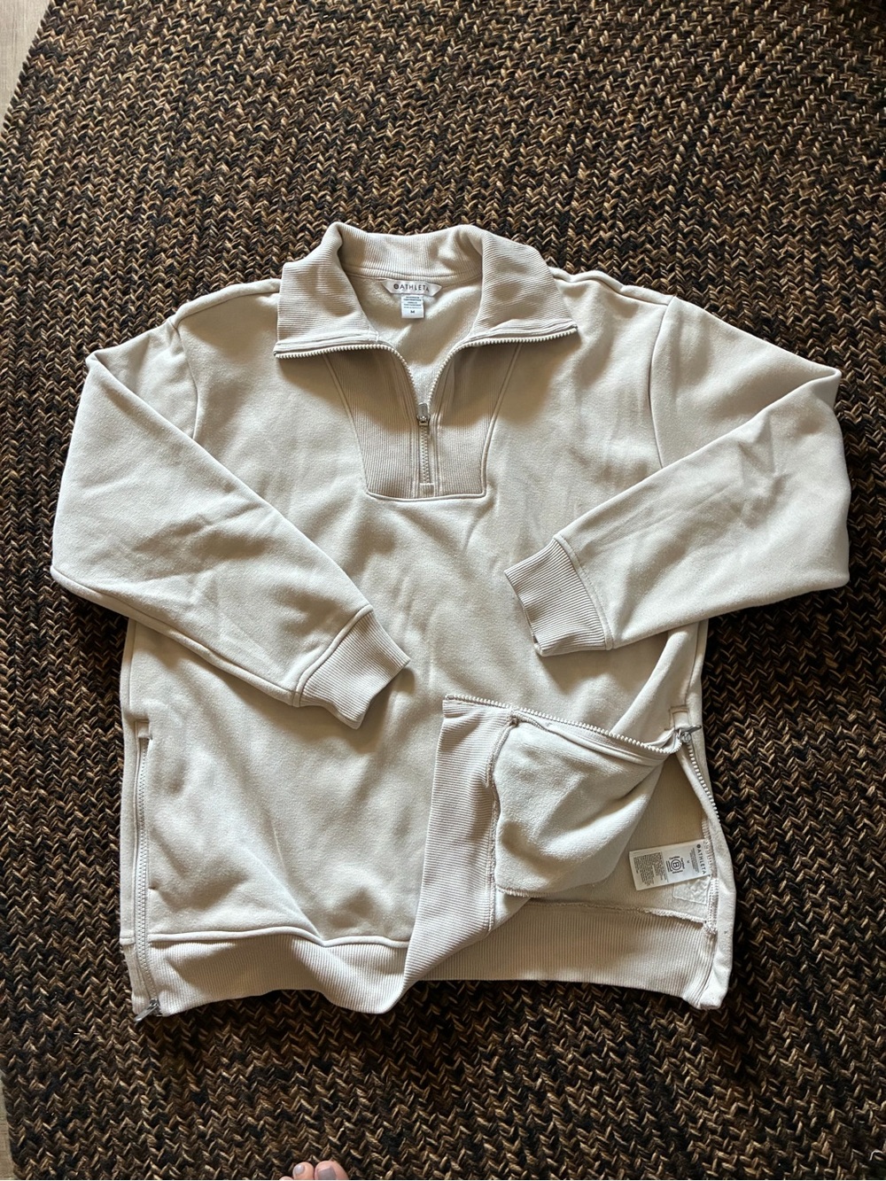 Athleta half zip sweatshirt medium